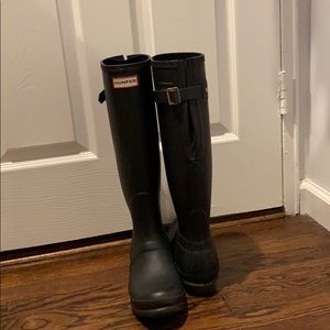 Original Matte Black Tall Adjust Hunter Boots